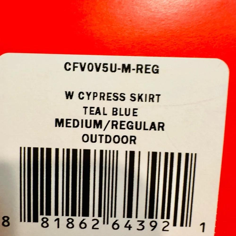 NWT North Face Cypress skirt size M teal blue ruched activewear outdoor comfy